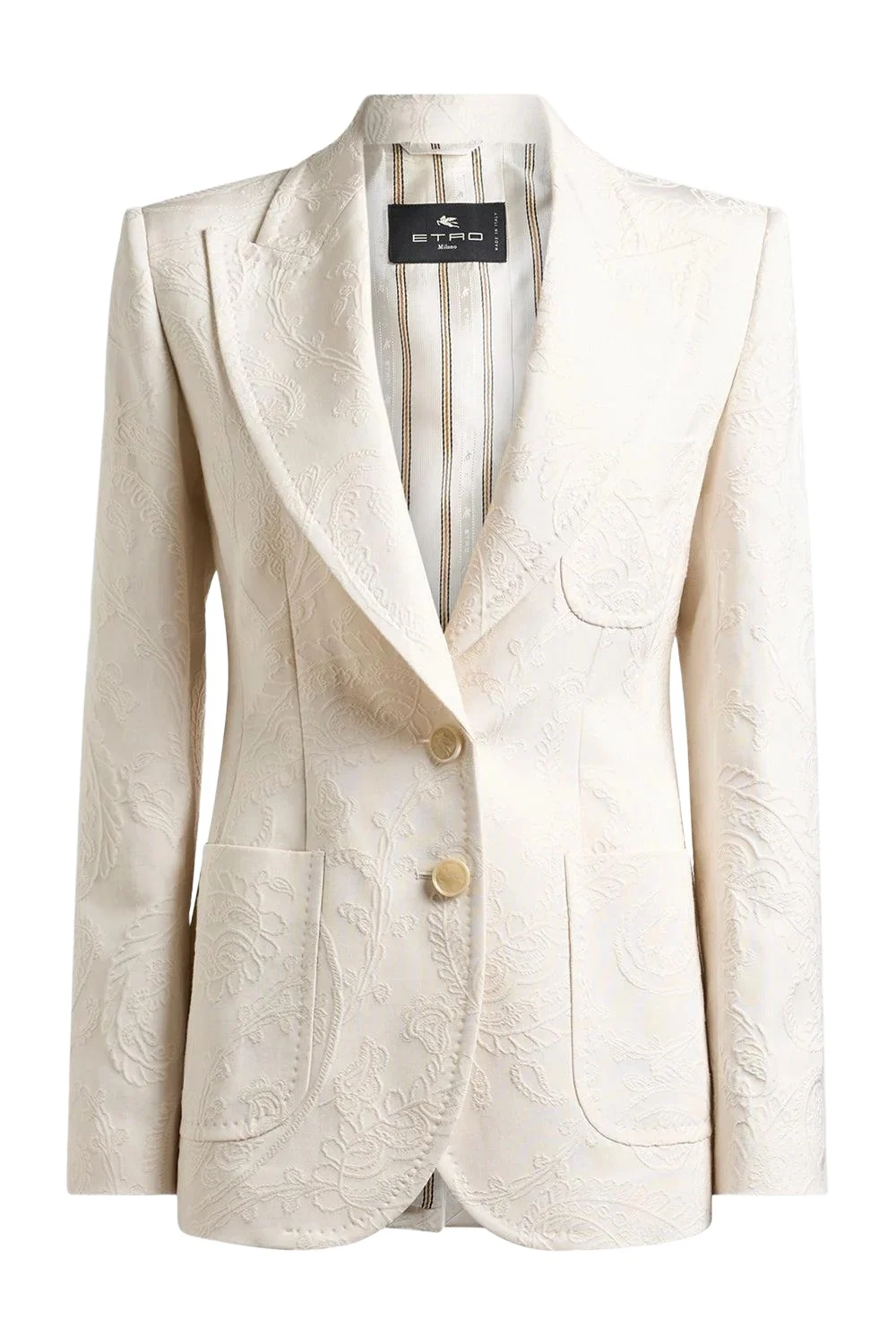 Etro Fitted Peak Lapel Jacket