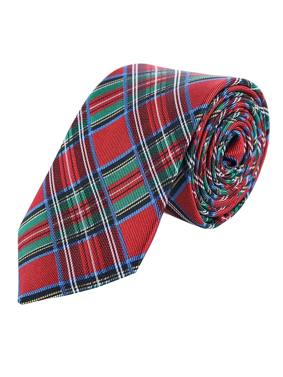 Trafalgar Men Holiday Nicholas Plaid Tie | Thumbnail 2