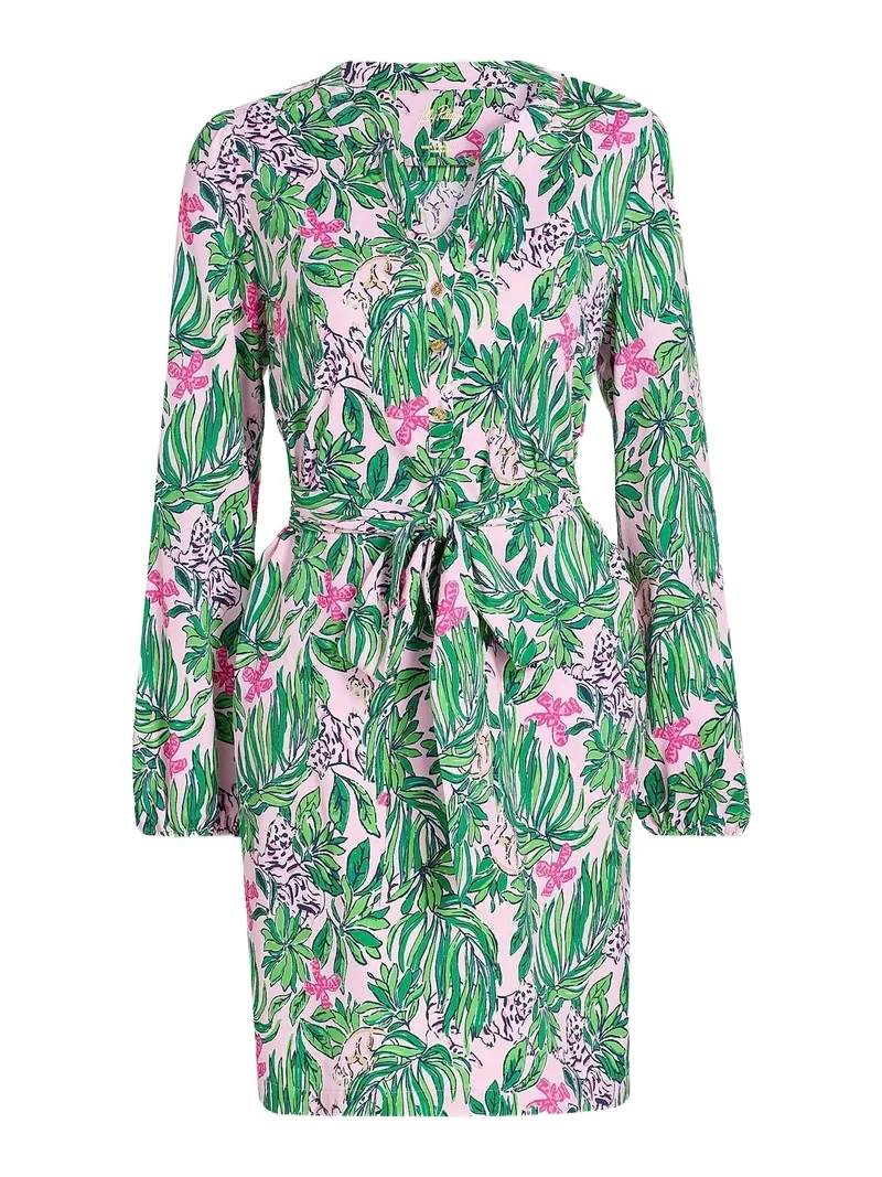 Women's Ensley Floral Tie-Waist Shirtdress Women's Ensley Floral Tie-Waist Shirtdress