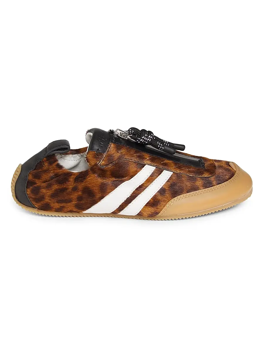 3.1 Phillip Lim Women's On The Go Leopard-Print Calf Hair Low-Top Sneakers - Leopard | Image 1 3.1 Phillip Lim Women's On The Go Leopard-Print Calf Hair Low-Top Sneakers - Leopard | Image 1