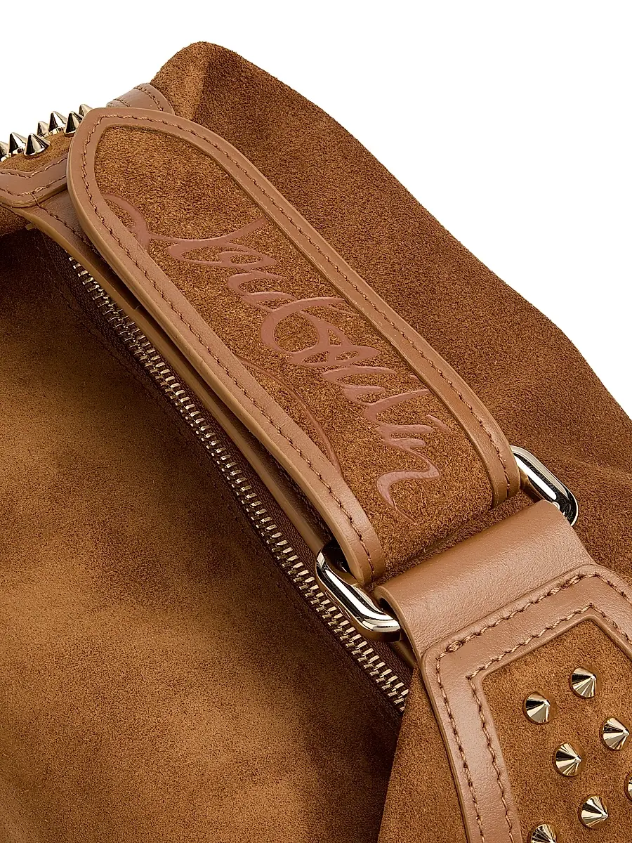Christian Louboutin Women's Funky Dopp Suede Pouch Bag - Black Gold | Thumbnail 11 Christian Louboutin Women's Funky Dopp Suede Pouch Bag - Black Gold | Thumbnail 11