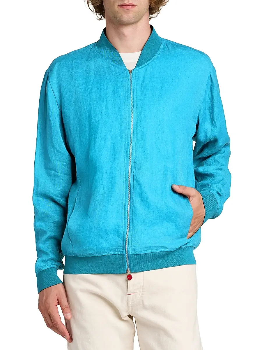 Kiton Men's Pahoa Linen Jacket | Thumbnail 3 Kiton Men's Pahoa Linen Jacket | Thumbnail 3