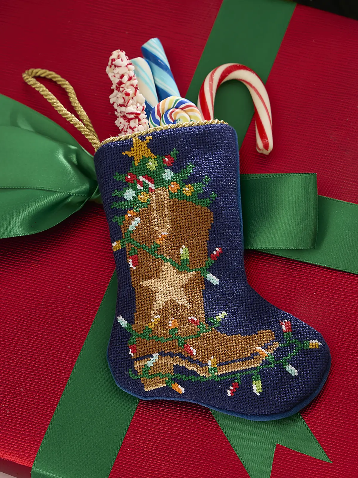 Bauble Stockings The Mickey Needlepoint Mini Stocking Ornament