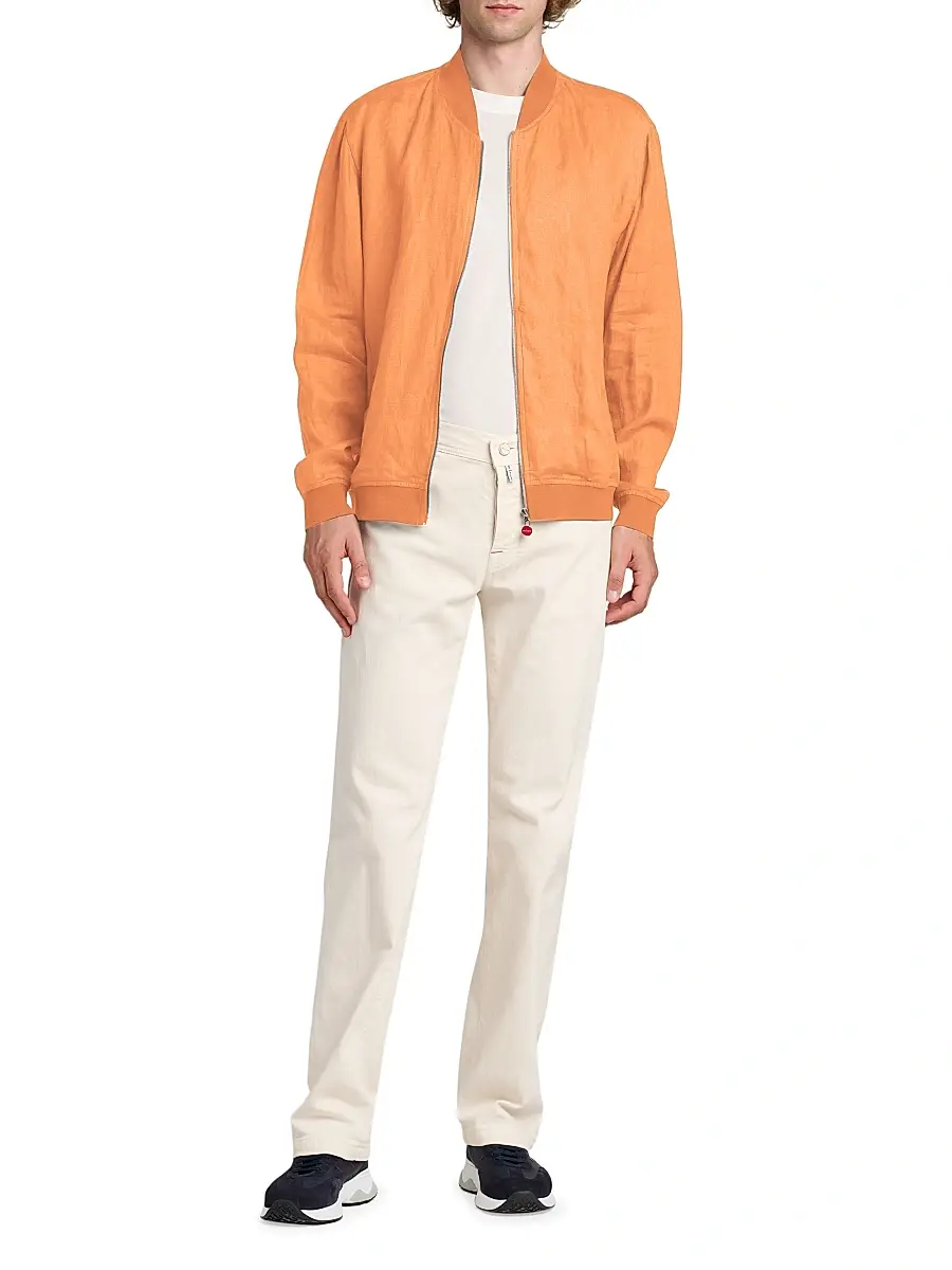 Kiton Men's Pahoa Linen Jacket | Thumbnail 2 Kiton Men's Pahoa Linen Jacket | Thumbnail 2