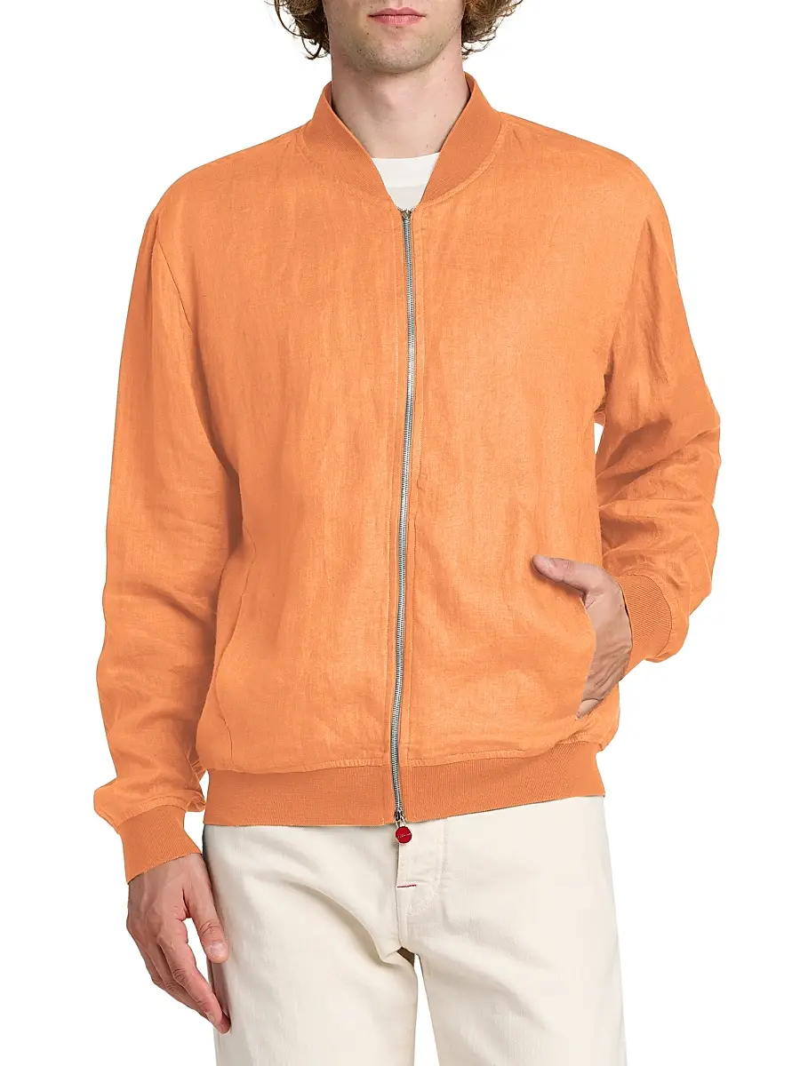 Kiton Men's Pahoa Linen Jacket | Thumbnail 3 Kiton Men's Pahoa Linen Jacket | Thumbnail 3