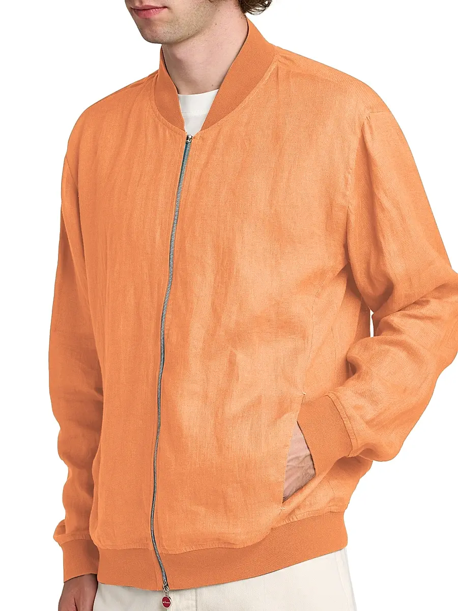 Kiton Men's Pahoa Linen Jacket | Thumbnail 6 Kiton Men's Pahoa Linen Jacket | Thumbnail 6