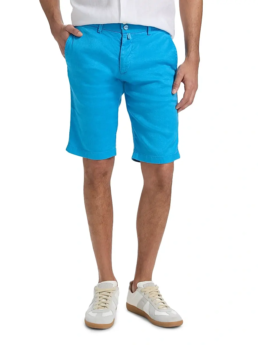 Kiton Men's Corabba Straight-Leg Shorts | Thumbnail 3