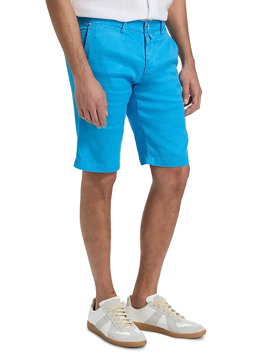 Kiton Men's Corabba Straight-Leg Shorts | Thumbnail 4