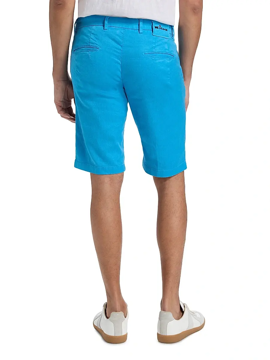 Kiton Men's Corabba Straight-Leg Shorts | Thumbnail 5