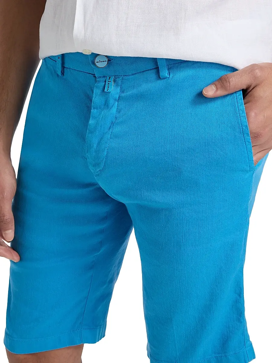 Kiton Men's Corabba Straight-Leg Shorts | Thumbnail 6