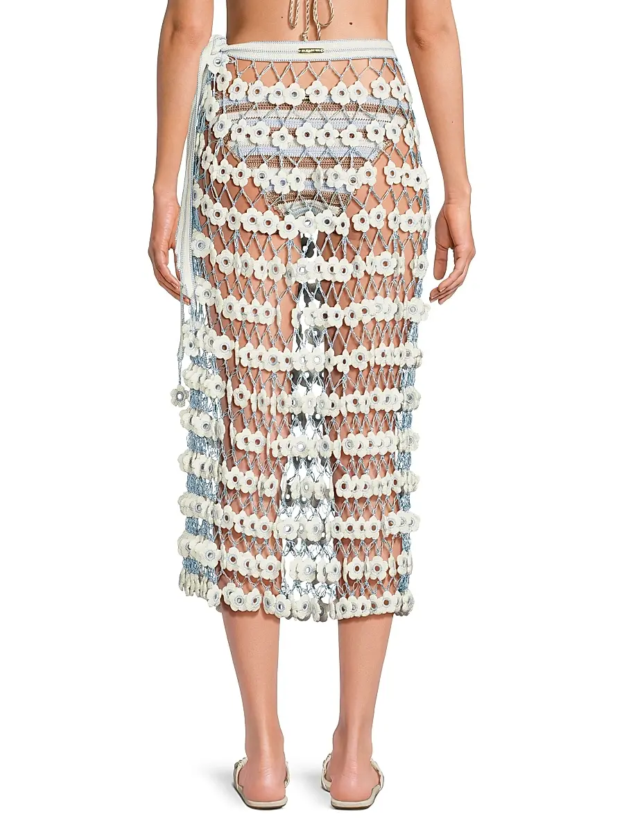 My Beachy Side Women's Fleur Hand-Crocheted Cover-Up Maxi Skirt | Thumbnail 5 My Beachy Side Women's Fleur Hand-Crocheted Cover-Up Maxi Skirt | Thumbnail 5