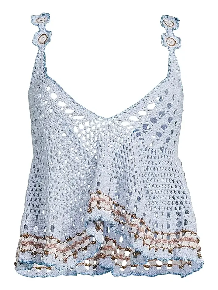 Women's Tula Crochet-Knit Tankini Top Women's Tula Crochet-Knit Tankini Top