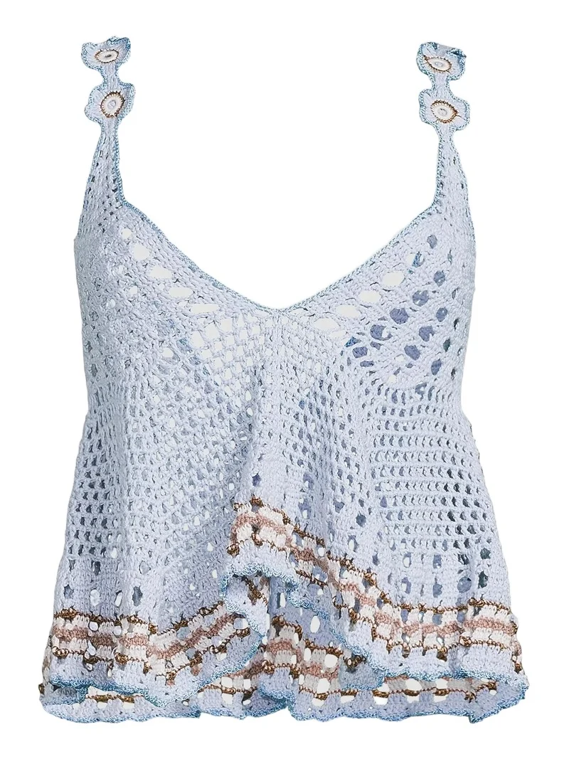 My Beachy Side Women's Tula Crochet-Knit Tankini Top