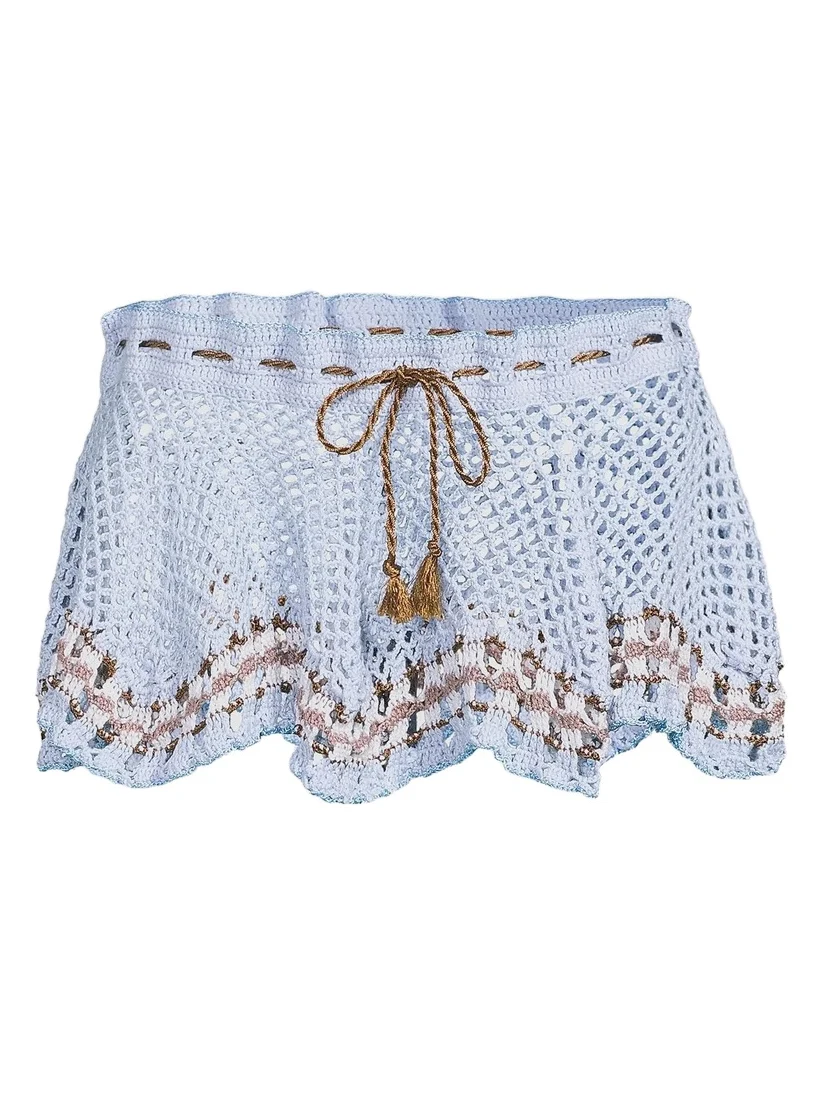 My Beachy Side Women's Tula Hand-Crocheted Miniskirt