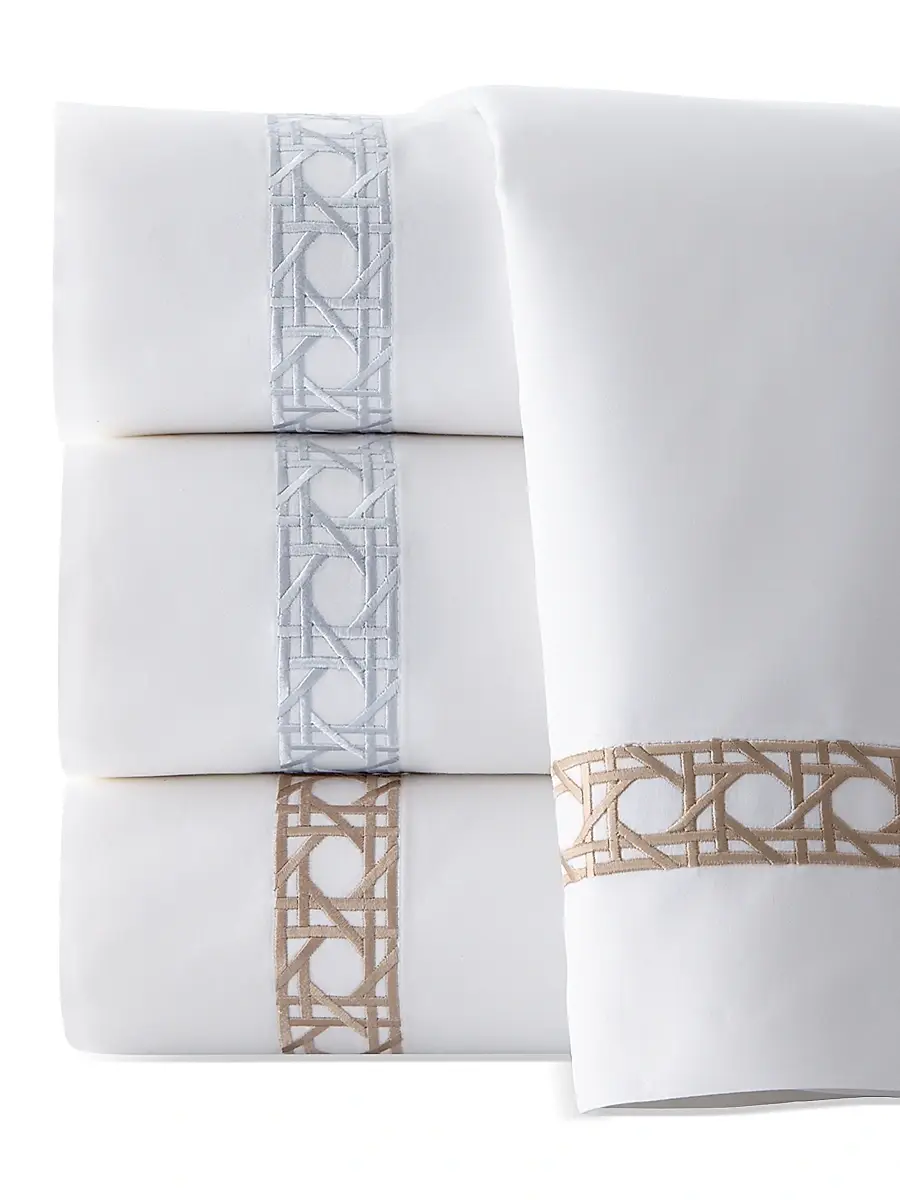 Sferra Cane II 4-Piece Cotton Sateen Sheet Set