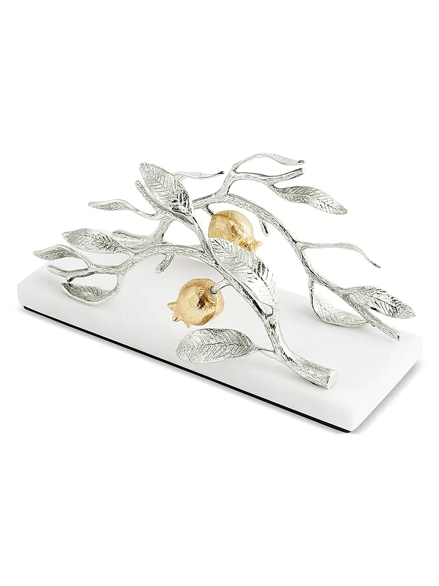 Michael Aram Pomegranate Silvertone & Goldtone Napkin Holder | Thumbnail 2 Michael Aram Pomegranate Silvertone & Goldtone Napkin Holder | Thumbnail 2