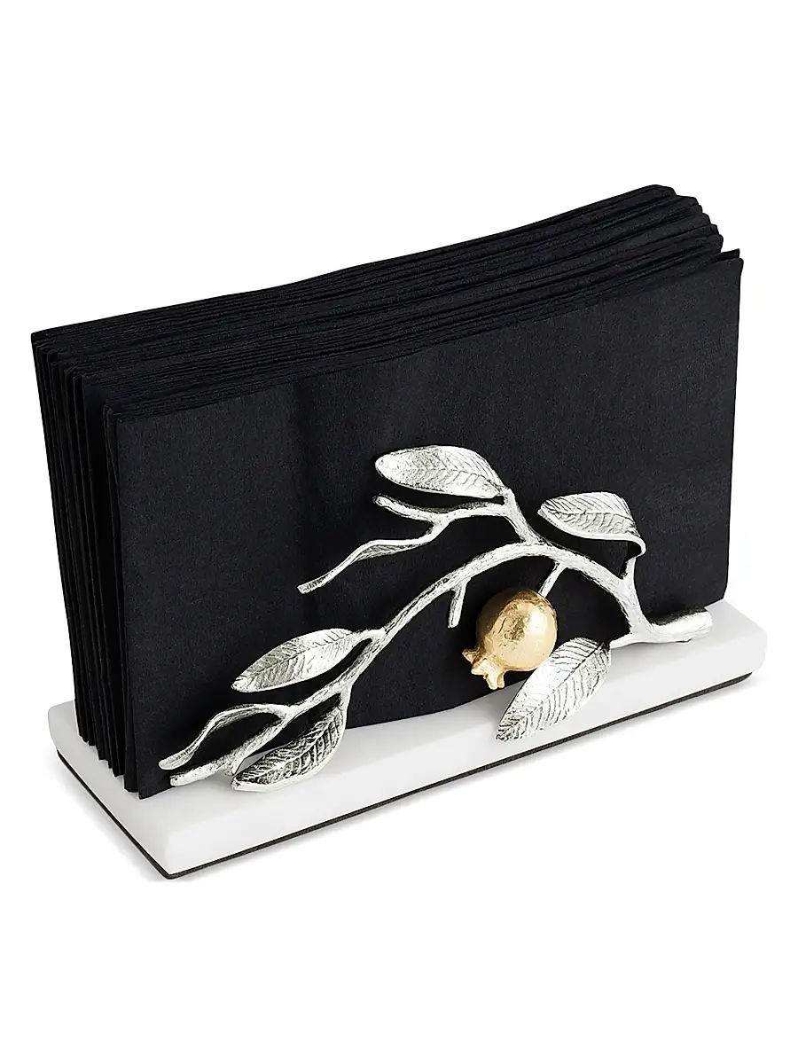 Michael Aram Pomegranate Silvertone & Goldtone Napkin Holder | Thumbnail 3 Michael Aram Pomegranate Silvertone & Goldtone Napkin Holder | Thumbnail 3