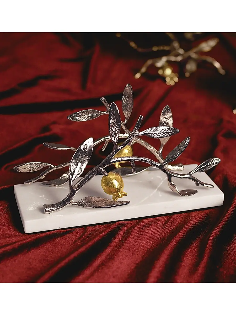 Michael Aram Pomegranate Silvertone & Goldtone Napkin Holder | Thumbnail 5 Michael Aram Pomegranate Silvertone & Goldtone Napkin Holder | Thumbnail 5