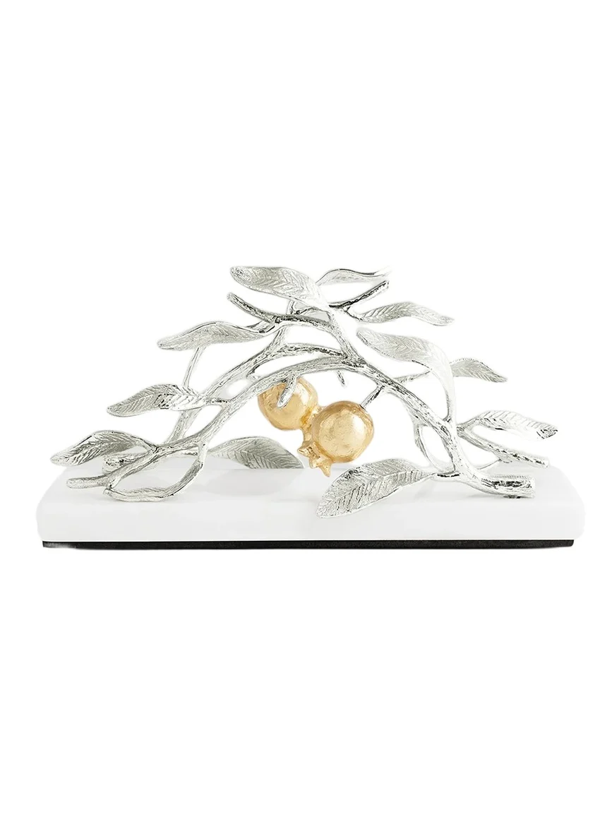 Michael Aram Pomegranate Silvertone & Goldtone Napkin Holder