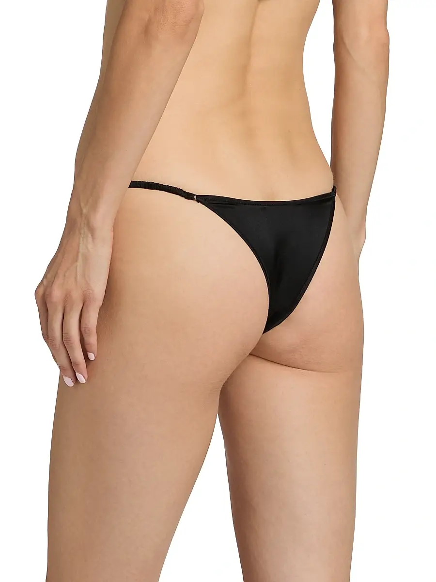 Kiki de Montparnasse Women's Petite Chou Floral-Embroidered Lace Thong | Thumbnail 4 Kiki de Montparnasse Women's Petite Chou Floral-Embroidered Lace Thong | Thumbnail 4