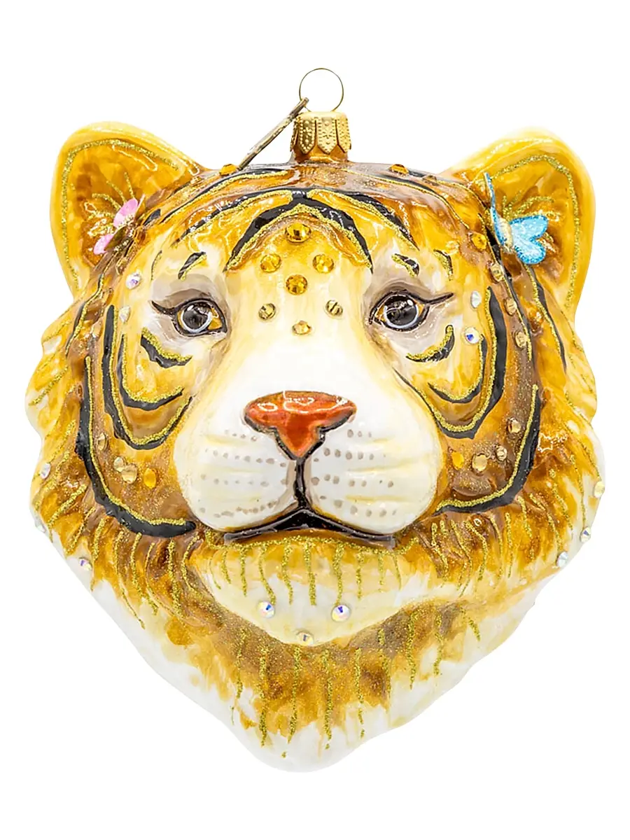 Jay Strongwater Crowned Ember Christmas Ornament