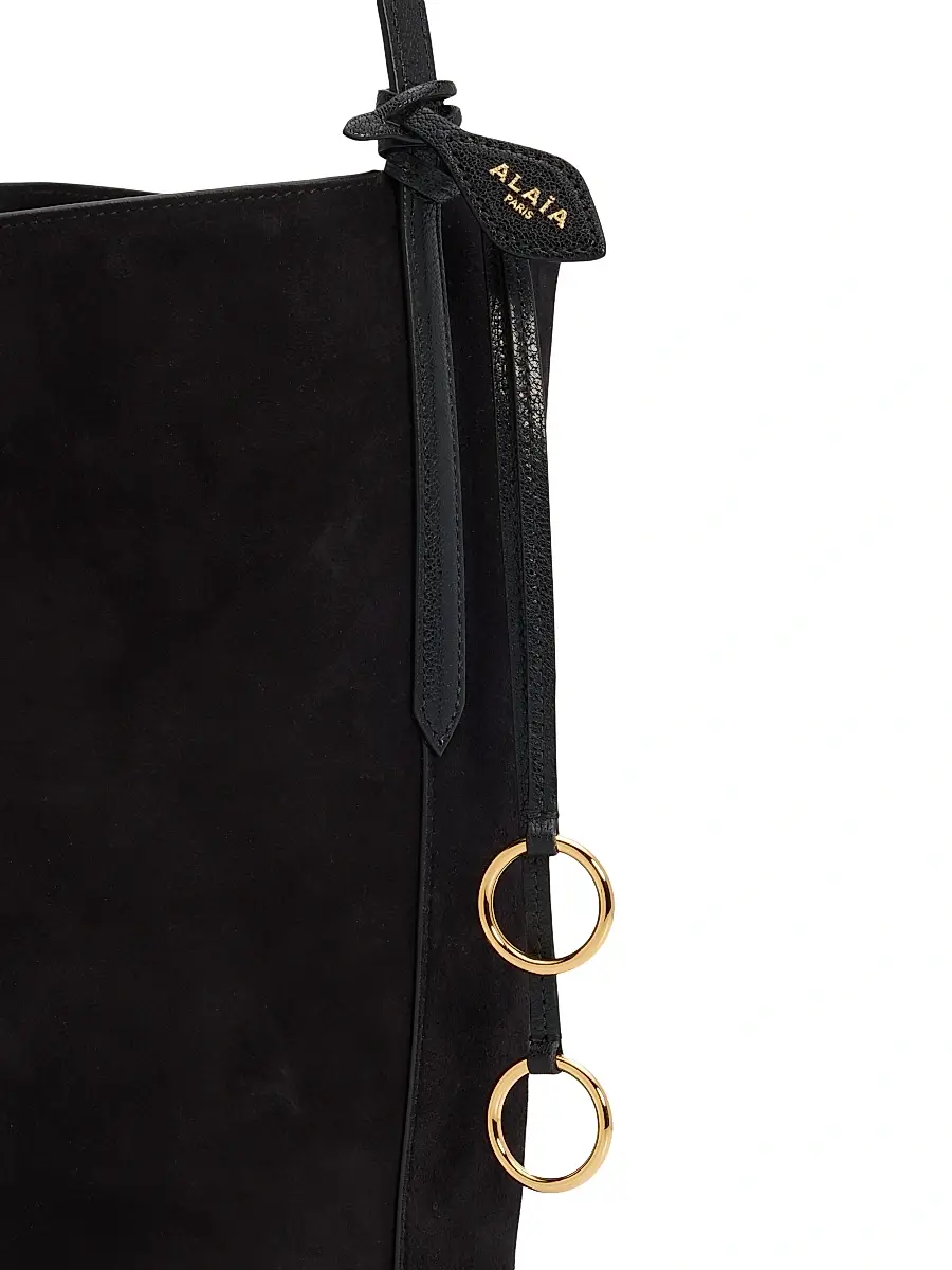 Alaïa Women's Hip Suede Bucket Bag - Noir | Thumbnail 4 Alaïa Women's Hip Suede Bucket Bag - Noir | Thumbnail 4