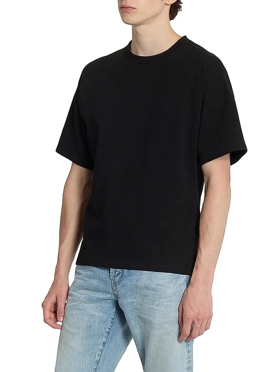 Saint Laurent Men's Cassandre Oversized T-Shirt | Thumbnail 4 Saint Laurent Men's Cassandre Oversized T-Shirt | Thumbnail 4