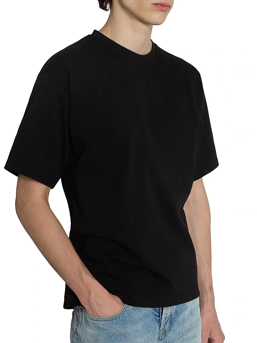 Saint Laurent Men's Cassandre Oversized T-Shirt | Thumbnail 6 Saint Laurent Men's Cassandre Oversized T-Shirt | Thumbnail 6