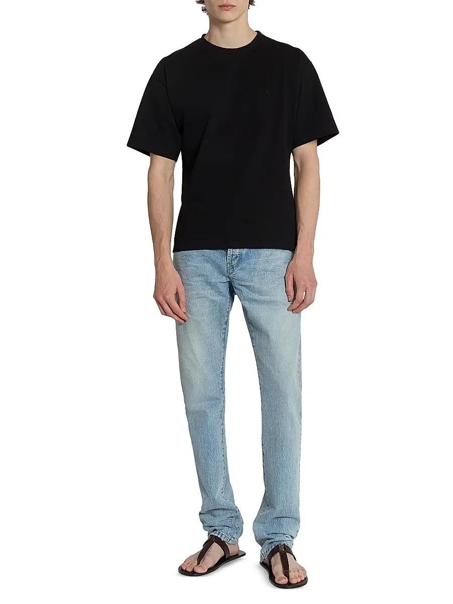 Saint Laurent Men's Cassandre Oversized T-Shirt | Thumbnail 7 Saint Laurent Men's Cassandre Oversized T-Shirt | Thumbnail 7
