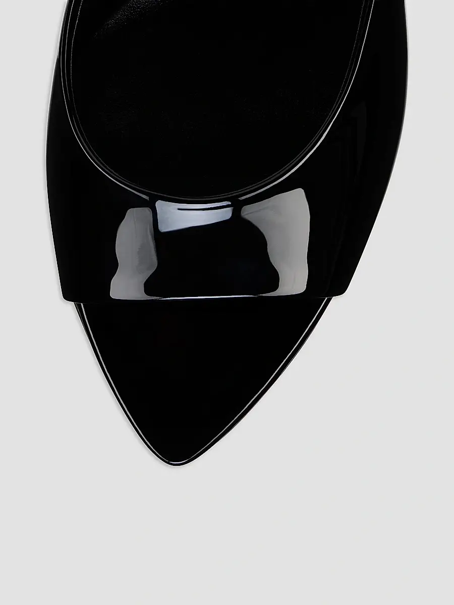 Christian Louboutin Women's Miss Z Patent Leather 80MM Mules | Thumbnail 4 Christian Louboutin Women's Miss Z Patent Leather 80MM Mules | Thumbnail 4