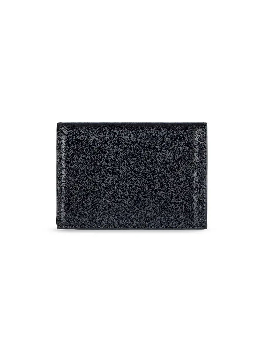 Givenchy Men's Antigona Stamped Flap Card Holder in Leather - Black | Thumbnail 2 Givenchy Men's Antigona Stamped Flap Card Holder in Leather - Black | Thumbnail 2