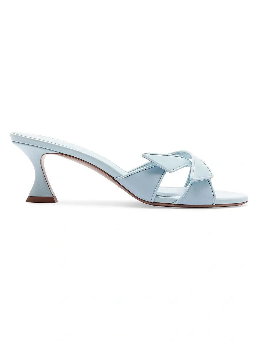 Alexandre Birman Women's Tita 60MM Leather Sandals - Dust Blue | Image 1 Alexandre Birman Women's Tita 60MM Leather Sandals - Dust Blue | Image 1