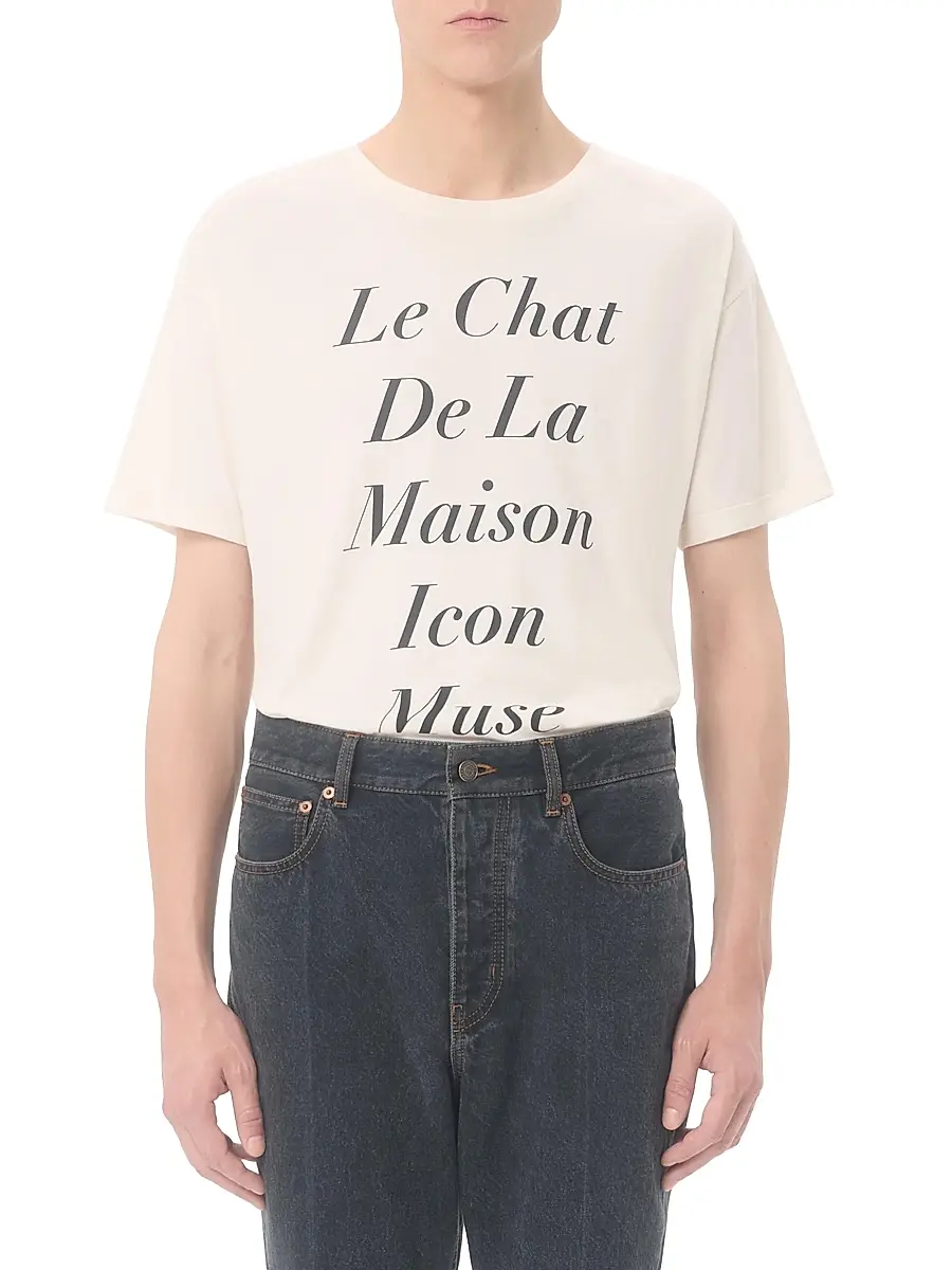 Valentino Men's Cotton T-Shirt with Print | Thumbnail 2 Valentino Men's Cotton T-Shirt with Print | Thumbnail 2