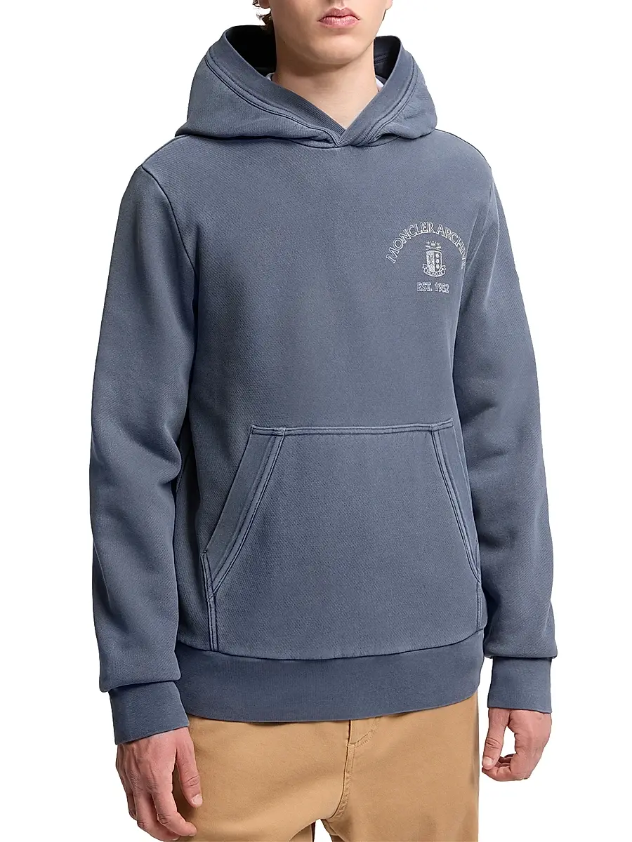 Moncler Men's Hoodie in Cotton | Thumbnail 2