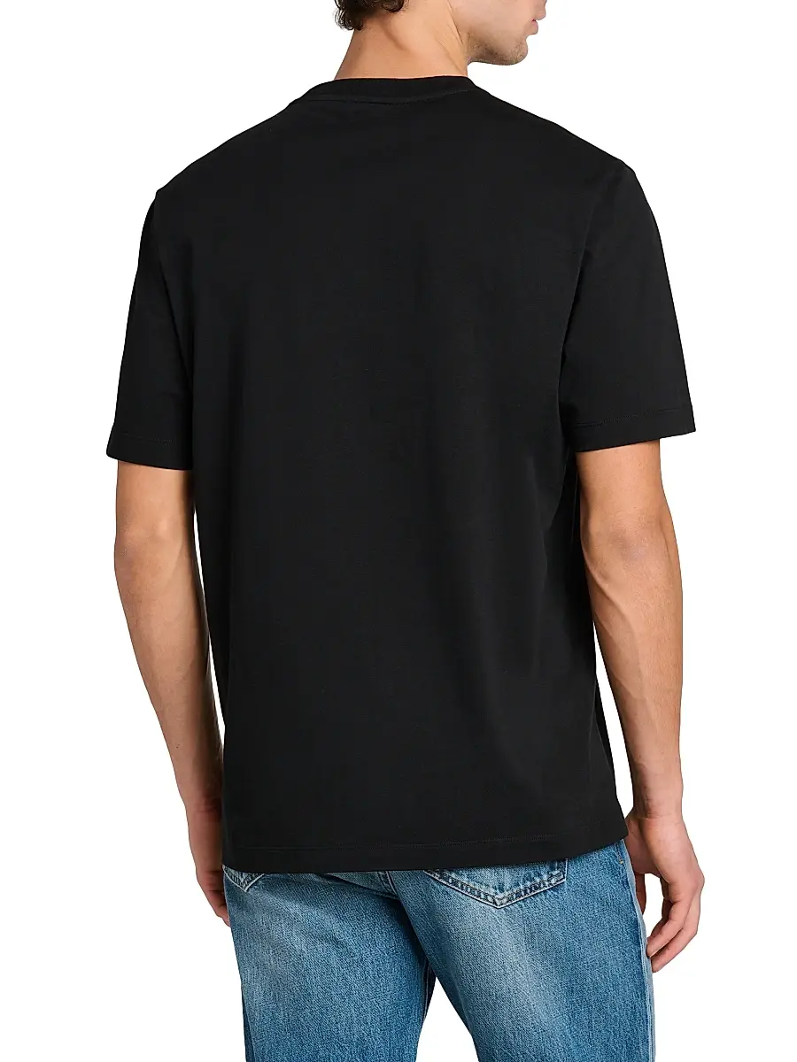 Versace Men's Greca Medusa Crewneck T-Shirt - Black | Thumbnail 5