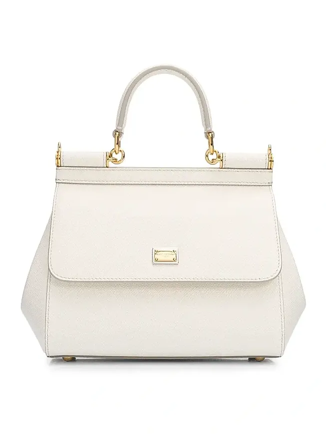 Women's Sicily Logo Leather Top Handle Bag