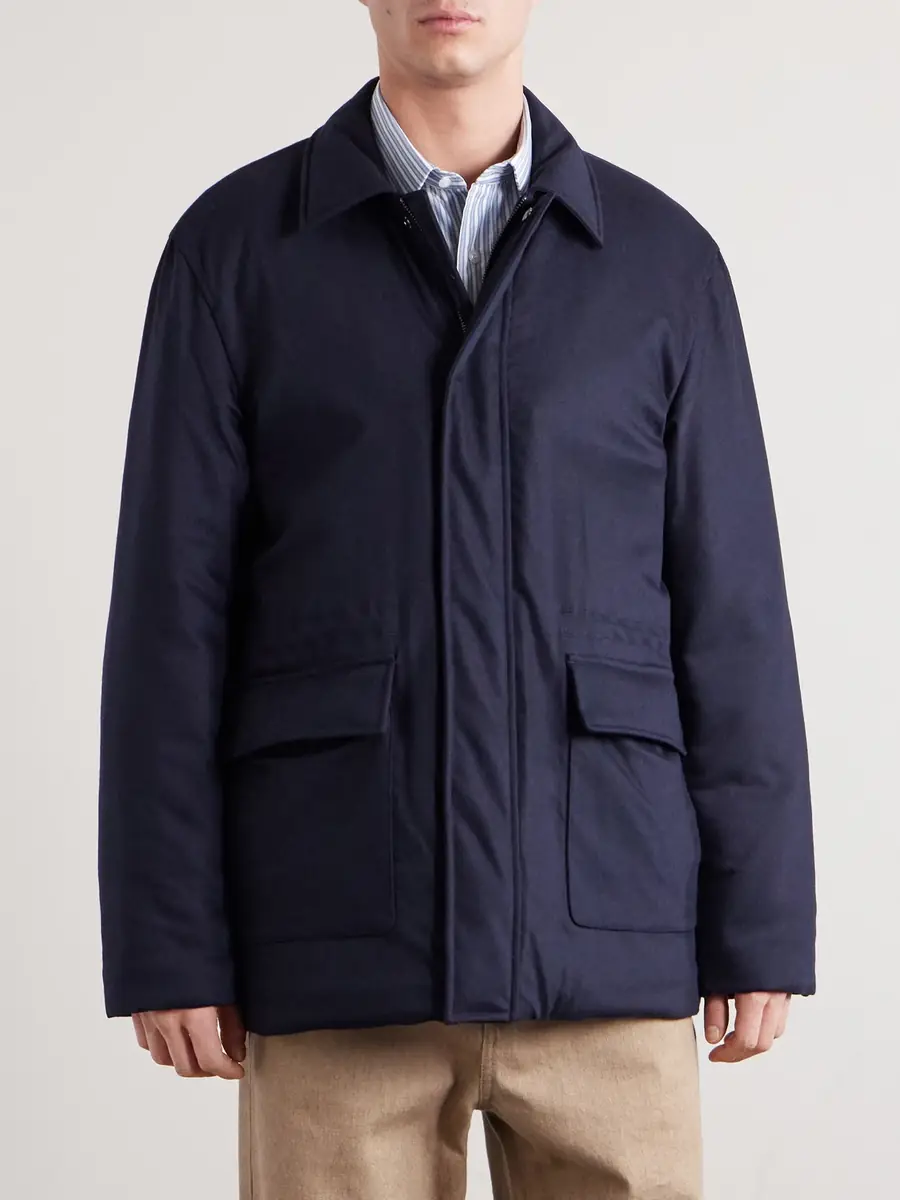 Sunspel Padded Wool-Blend Field Jacket - Men | Thumbnail 3