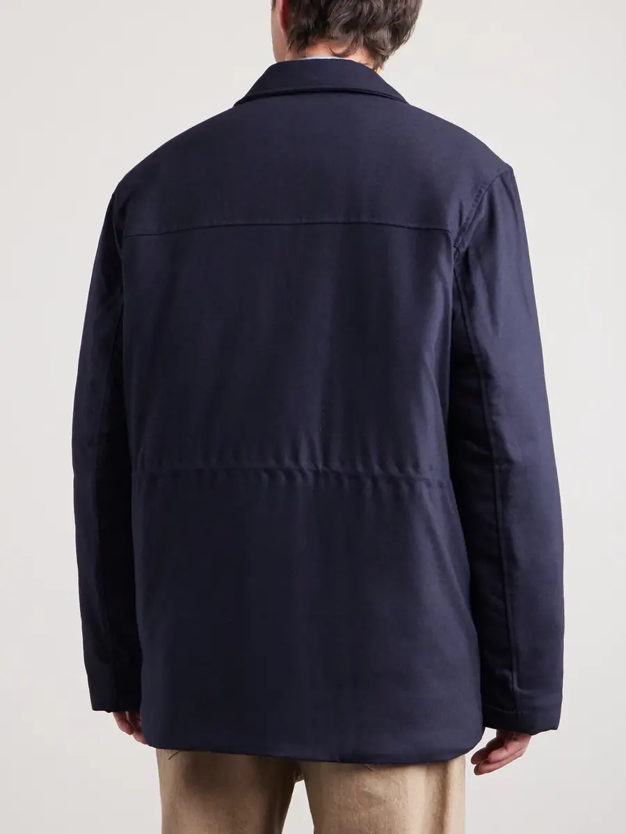 Sunspel Padded Wool-Blend Field Jacket - Men | Thumbnail 4