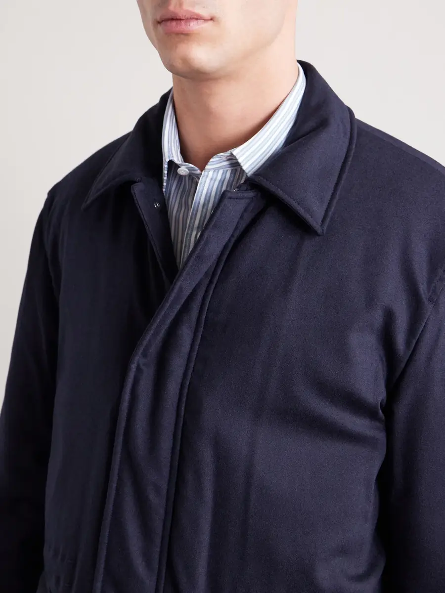 Sunspel Padded Wool-Blend Field Jacket - Men | Thumbnail 5