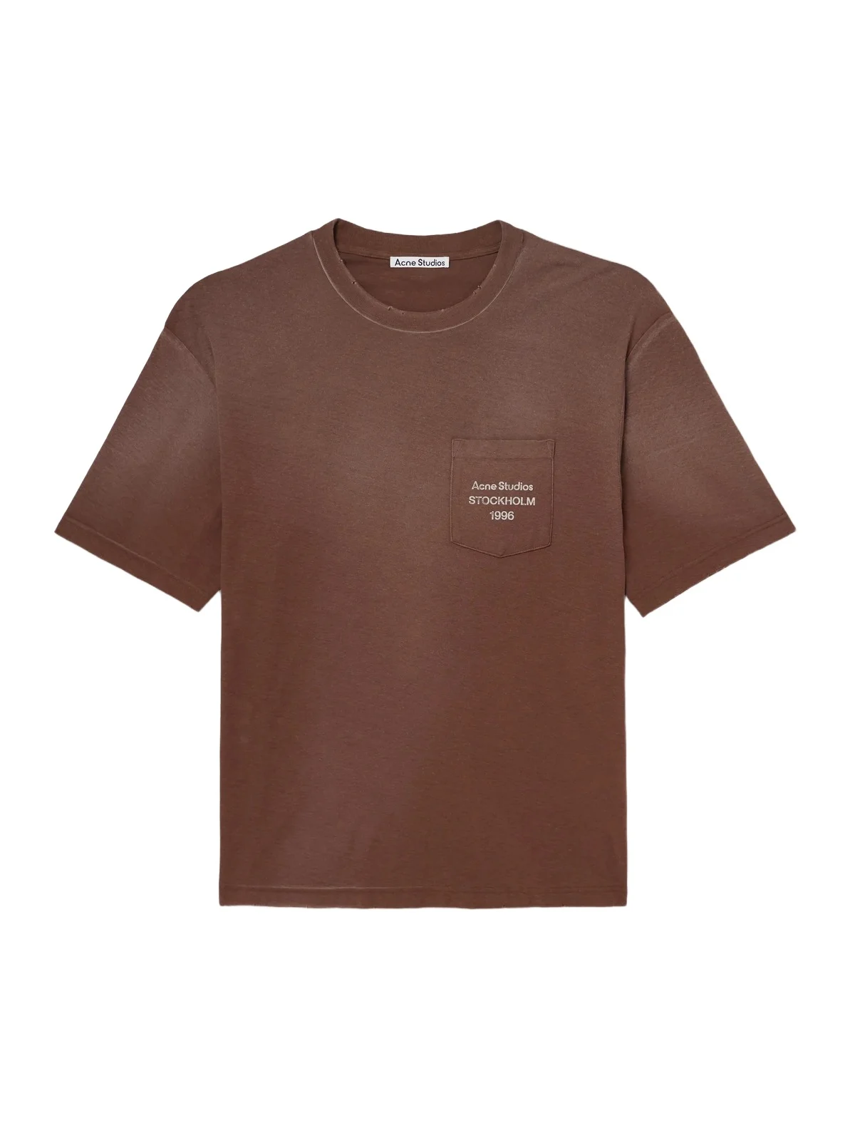 Exford U Oversized Logo-Print Distressed Cotton-Jersey T-Shirt - Men Exford U Oversized Logo-Print Distressed Cotton-Jersey T-Shirt - Men
