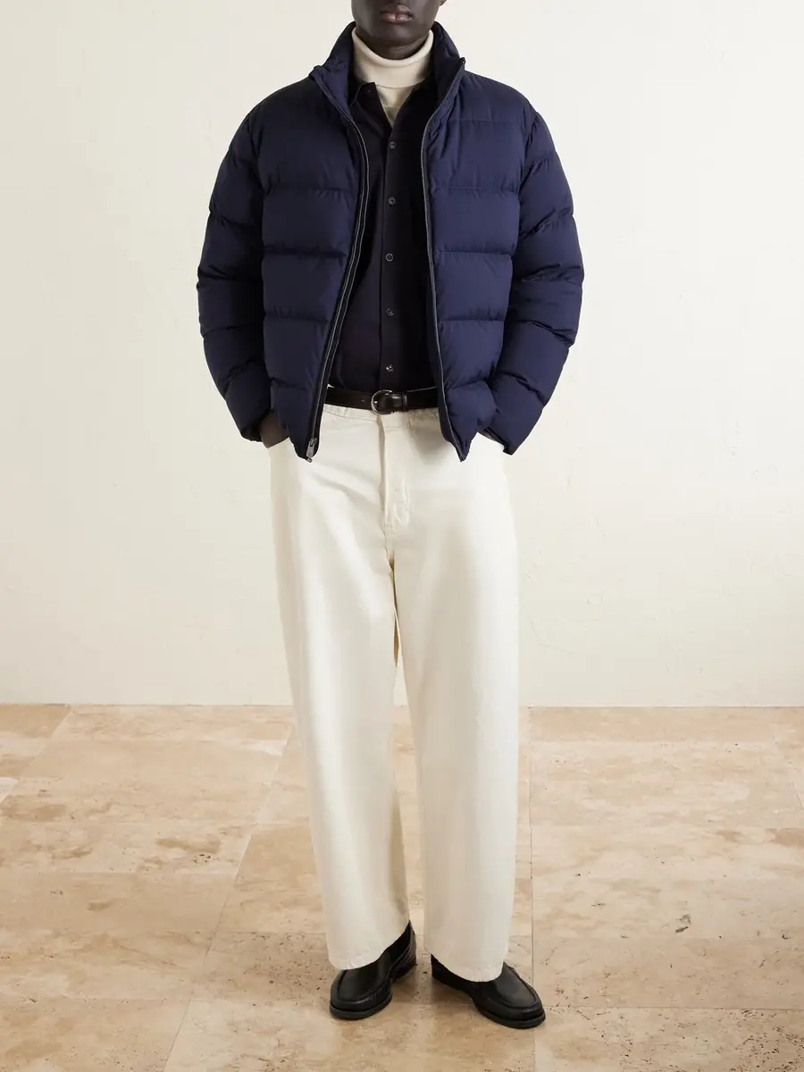 Ralph Lauren Purple Label Quilted Shell Down Bomber Jacket - Men | Thumbnail 2