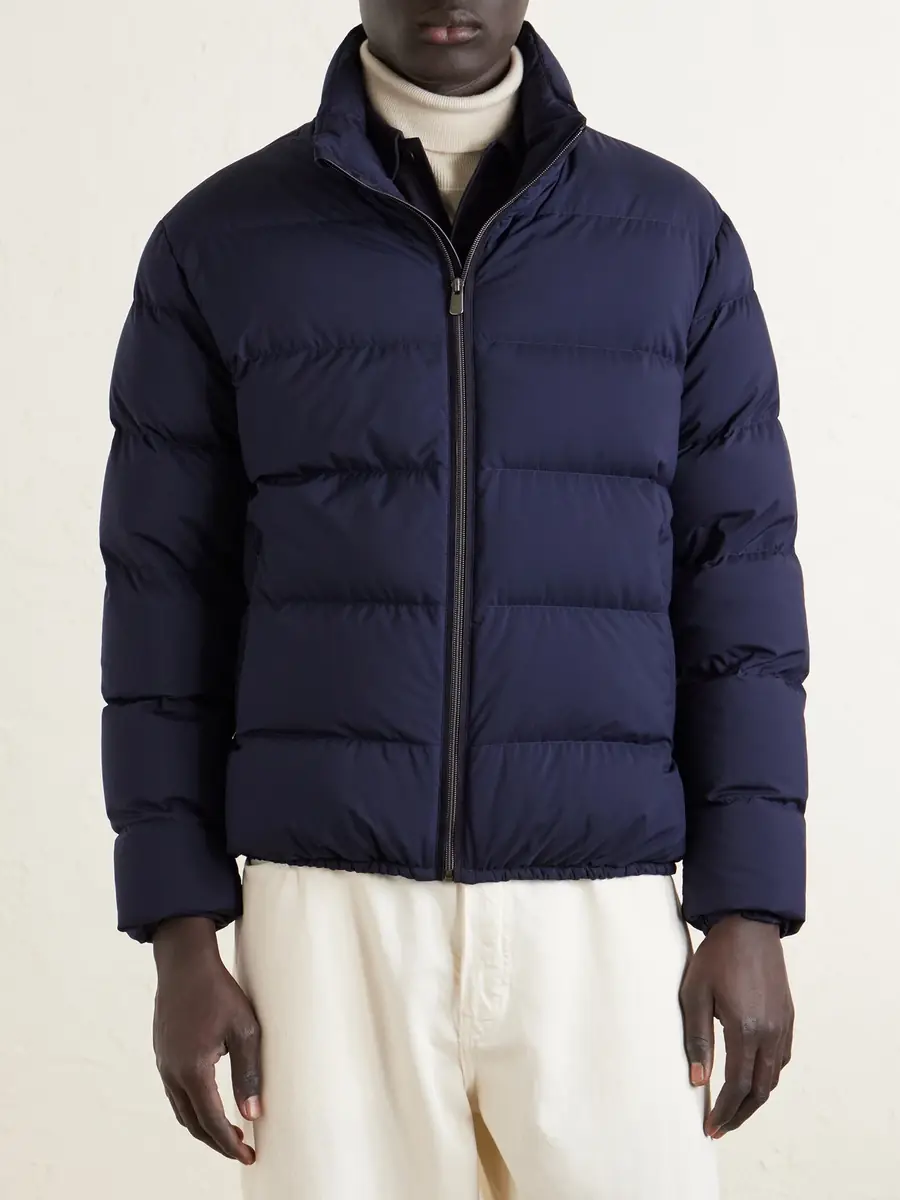 Ralph Lauren Purple Label Quilted Shell Down Bomber Jacket - Men | Thumbnail 3