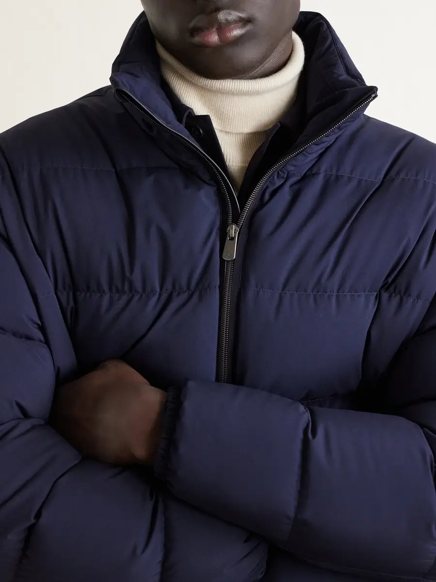 Ralph Lauren Purple Label Quilted Shell Down Bomber Jacket - Men | Thumbnail 5