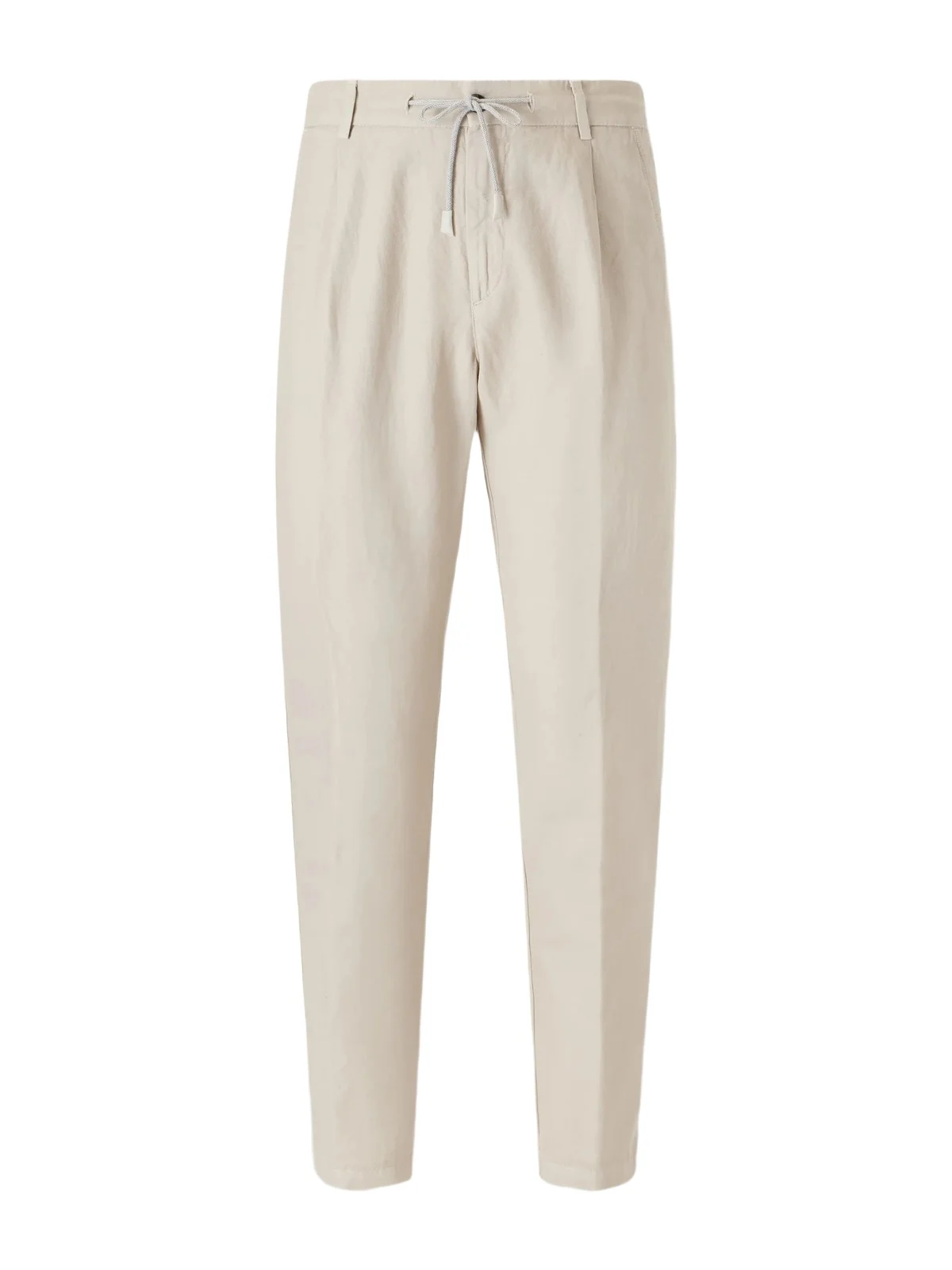 Straight-Leg Cotton and Linen-Blend Drawstring Trousers - Men Straight-Leg Cotton and Linen-Blend Drawstring Trousers - Men