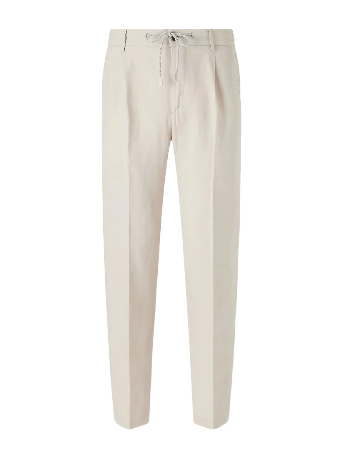ELEVENTY Straight-Leg Lyocell and Linen-Blend Drawstring Trousers - Men