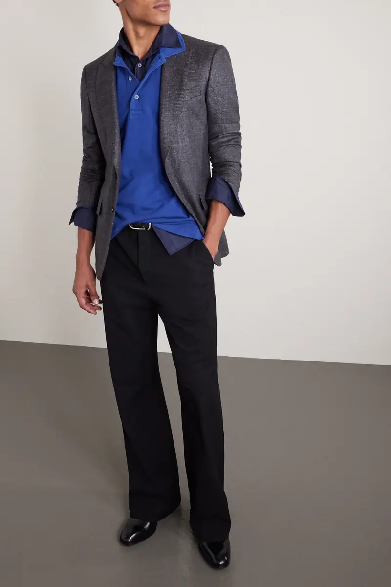 Tom Ford Slim-Fit Lyocell and Cotton-Blend Piqué Polo Shirt - Men | Thumbnail 2 Tom Ford Slim-Fit Lyocell and Cotton-Blend Piqué Polo Shirt - Men | Thumbnail 2
