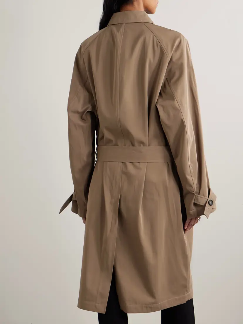 TOTEME Organic Cotton-drill Trench Coat | Thumbnail 4 TOTEME Organic Cotton-drill Trench Coat | Thumbnail 4