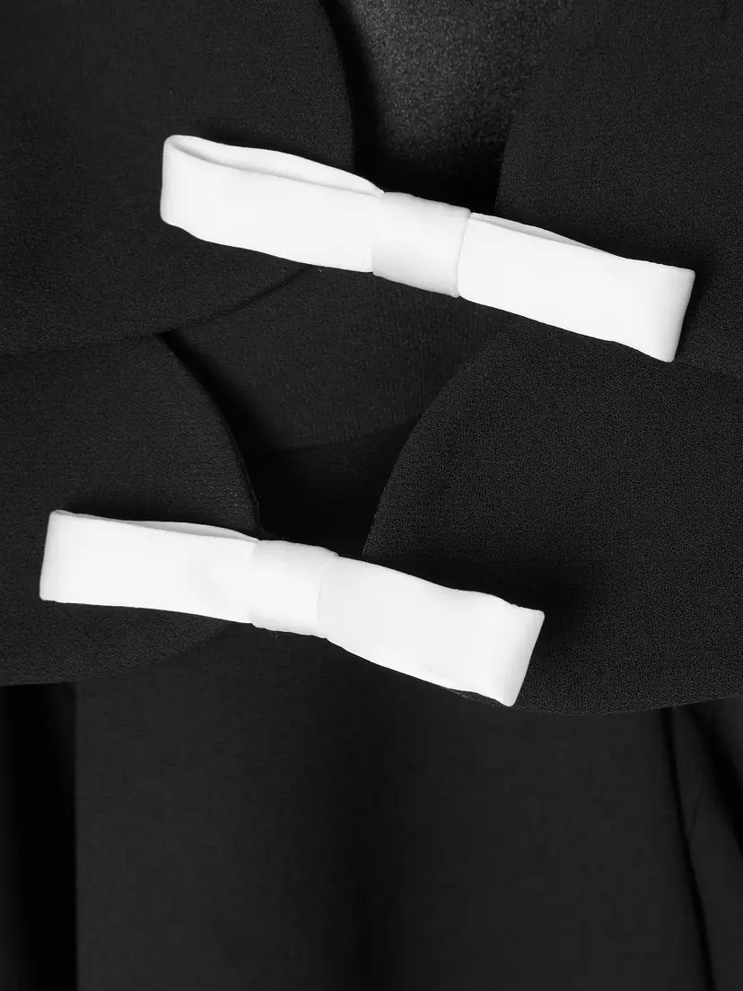 Ilkyaz Ozel Ambrosia Satin-trimmed Cutout Crepe Gown | Thumbnail 4