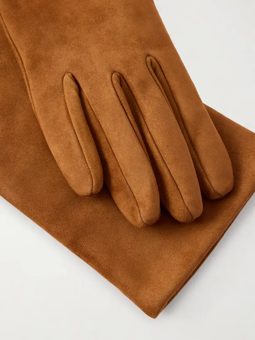 Nour Hammour Suede Gloves | Thumbnail 2 Nour Hammour Suede Gloves | Thumbnail 2