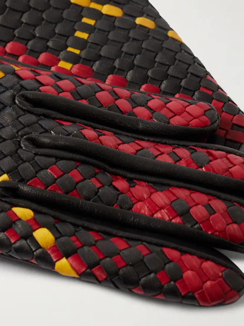 Agnelle Stanilas Woven Leather Gloves | Thumbnail 3 Agnelle Stanilas Woven Leather Gloves | Thumbnail 3
